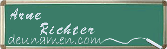 Arne Richter Visitenkarte